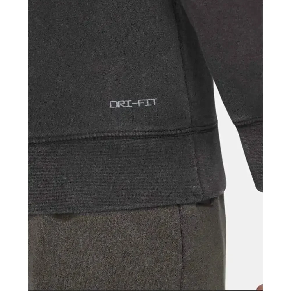 NEW Jordan Dri-FIT Air Fleece Hoodie Black Men's Size 2XL Pullover DA9860-010